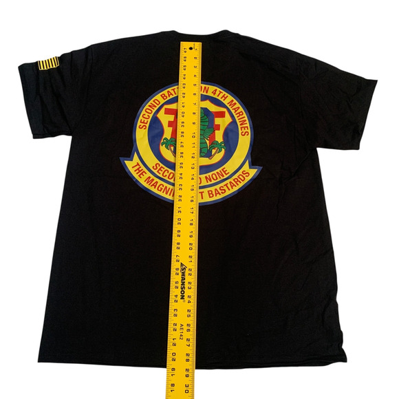 USMC Men's Size L 2nd Battalion 4Th Marines Short Sleeve T-Shirt Brand New - Picture 5 of 16